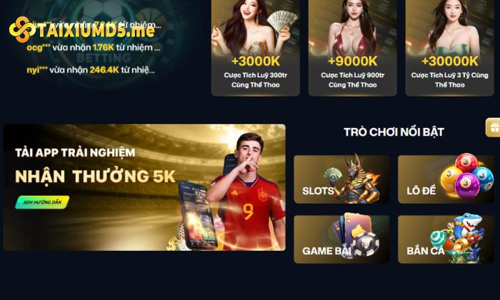 Tải app Tài Xỉu MD5 bạn sẽ được trải nghiệm cá cược phiên bản điện thoại